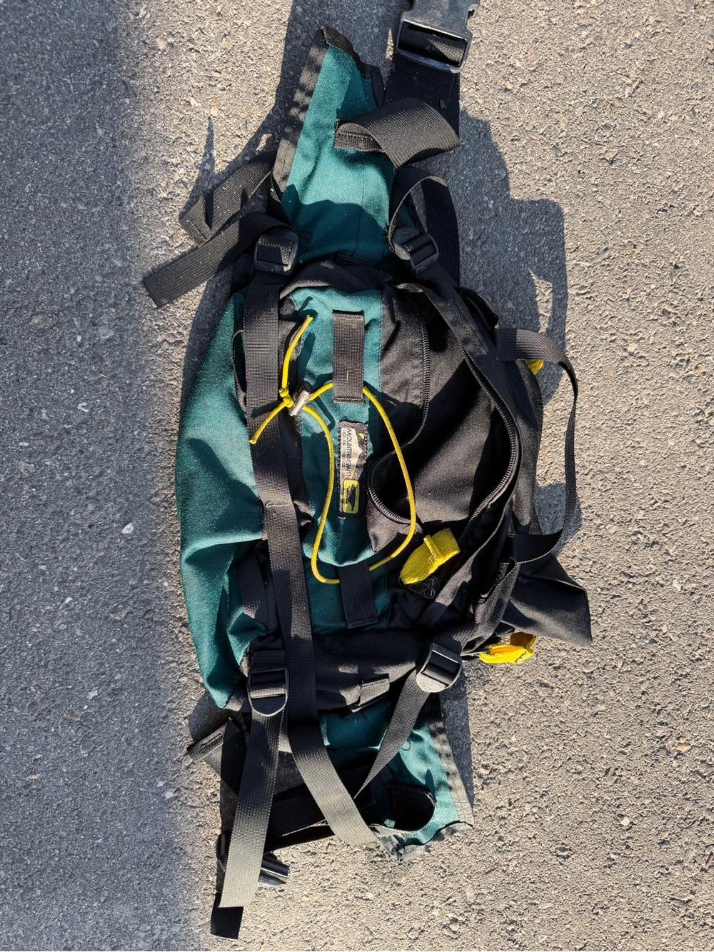 Green and Black mountain hardware hip pack